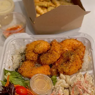 Coconut Shrimp Plate Lunch
