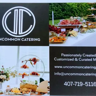 Uncommon Catering! =  = Celebrations = Cheers!