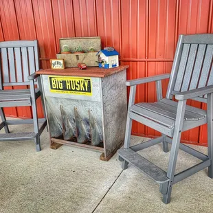 Great seating area outside