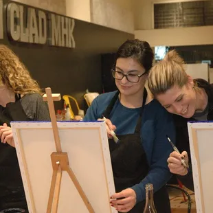 Some sweet painting action going down with Uncorked Inspiration.