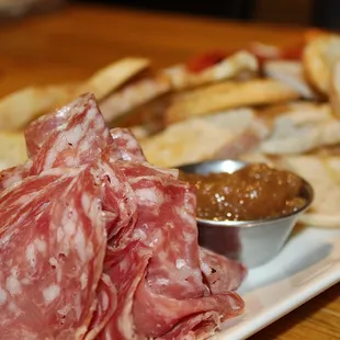 The smoked goat cheese was our favorite of the charcuterie board.