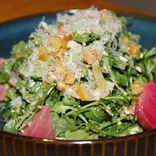 The Citrus Beet Salad was made with Roasted Baby Beets, Candied Pickled Oranges, Almonds &amp; Shaved Fennel