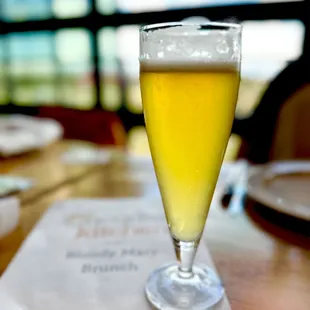 a glass of beer