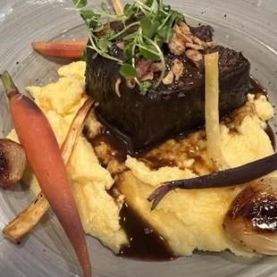 Braised Short Rib a La Bourguignonne