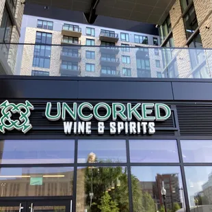 the front of the building