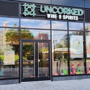 the front of the building