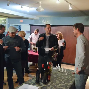 Wine tasting and fun at annual Customer Appreciation day.