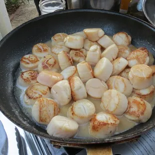 Chesapeake Bay Scallops seared in a Vodka Beurre Blanc.