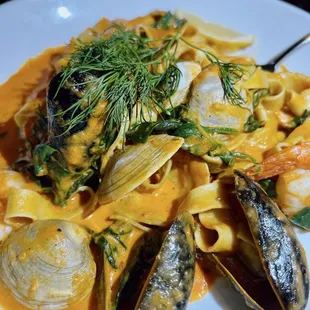 Frutti de Mare Tagliatelle Arrabbiata