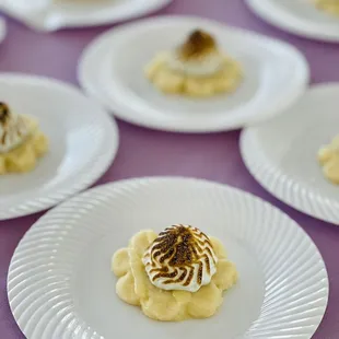 One Sweet Night event: Shortbread cookie with Lavender Meringue by Chef Maya of Tie My Apron