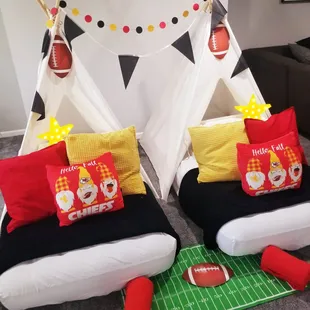 Chief's teepee slumber party