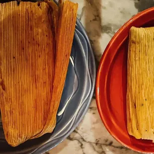 Pork and Chicken Tamales