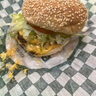 Angus burger double patty