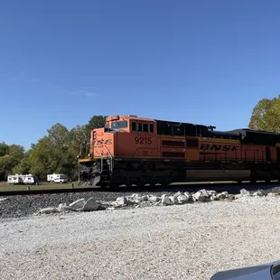 a train on the tracks