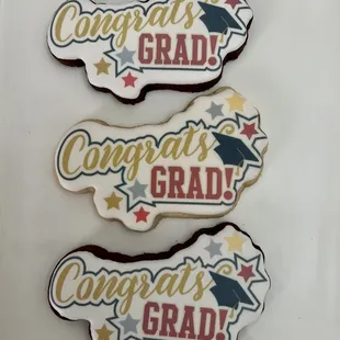 congrats grad cookies