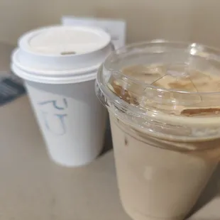 Iced and chai latte