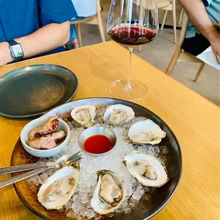 East Coast Oysters w/ Kimchi Vinaigrette