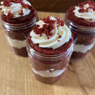 Red Velvet Cake Jars