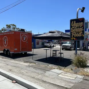 Nice Cover over the outside tables , Can&apos;t wait to enjoy my corn dogs,My latest obsession!