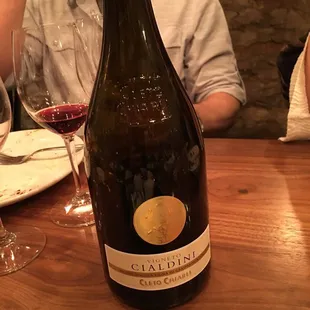 Our favorite. A sparkling red to have with dessert. They introduced us to it now we always have it on hand!