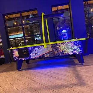 a neon table