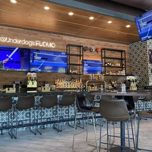 the bar