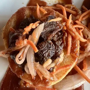 Brisket Burnt End Sliders had more bun than meat