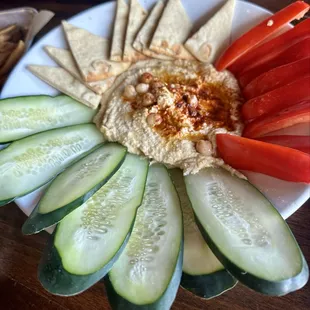 Hummus plate was good