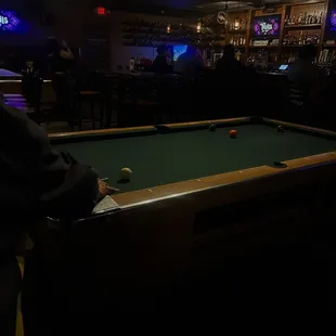 Inside pool tables