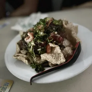 Chicharon with poke