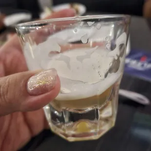 Tokyo Tea shot. I already drank some.