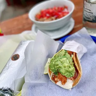 SAN DIEGO BURRITO; NICK'S WAY BAJA TACO; BURRITO BOWL