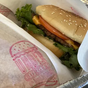 Classic burger with tots