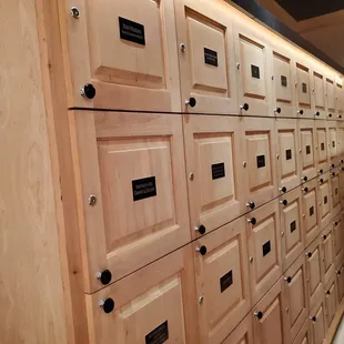 Spanish Cedar Lockers available