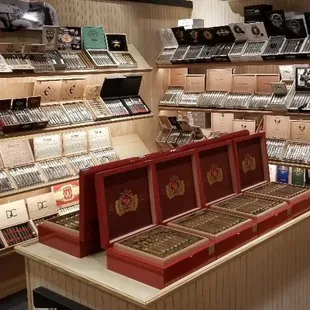a display of cigars
