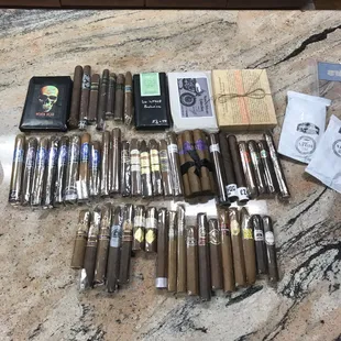 a collection of cigars