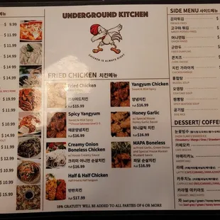 Menu April 2021