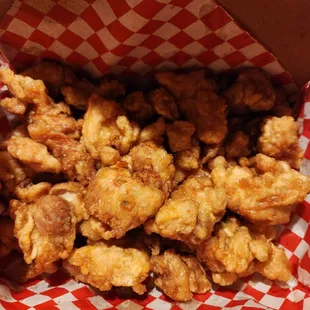 Honey garlic chicken (boneless).