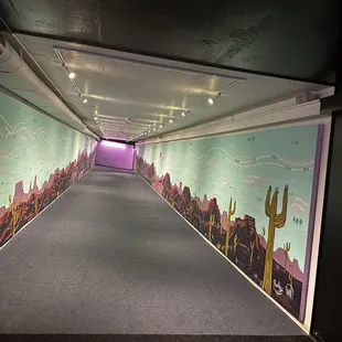 One pathway lead us to this cool wall mural.