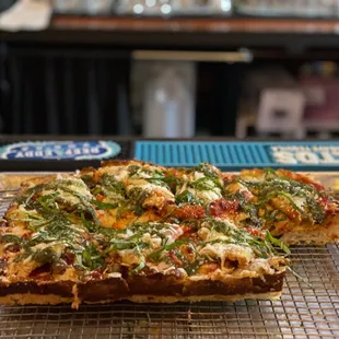 The Vegan Chicken Parm with pesto