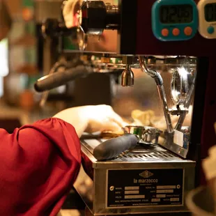 Regular and decaf espresso available