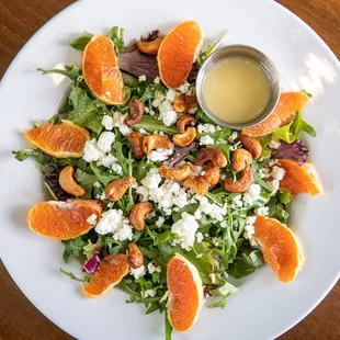citrus and goat cheese salad