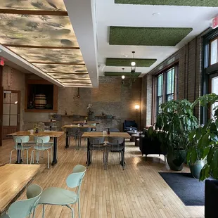 Downstairs lounge area at the commons