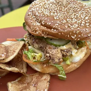 Ice Bang Bang Chicken Sandwich
