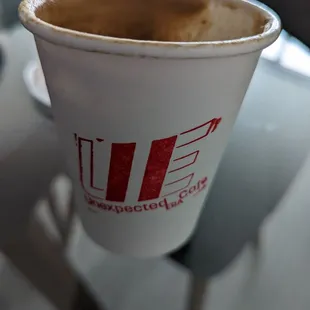 Cappuccino with soy milk! Soooo good!