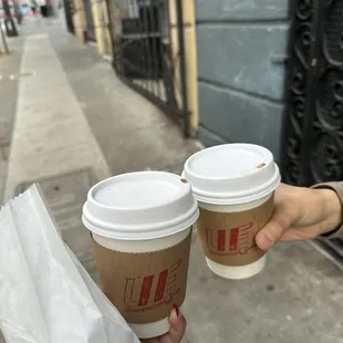 hot cardamom lattes