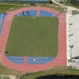 Photo taken from website - Arial view of stadium and field