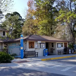 This is the entrance to the Preserve...I drove around for half an hour before realizing it...look for "Parking Services" Building...