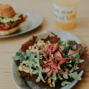 The G.O.A.T. taco and KC hot Birdie sandwich