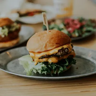 Double Akaushi burger with cheese